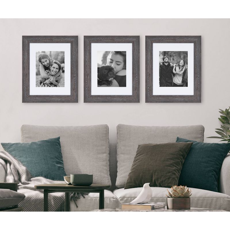 11" x 14" Edson Wall Frame Gray - Kate & Laurel All Things Decor