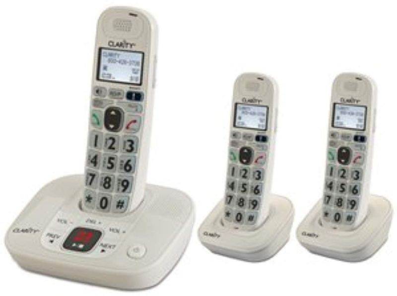 clarity clarity amplified/low vision cordless phone plus 2 handsets / clarity-d712c2 /