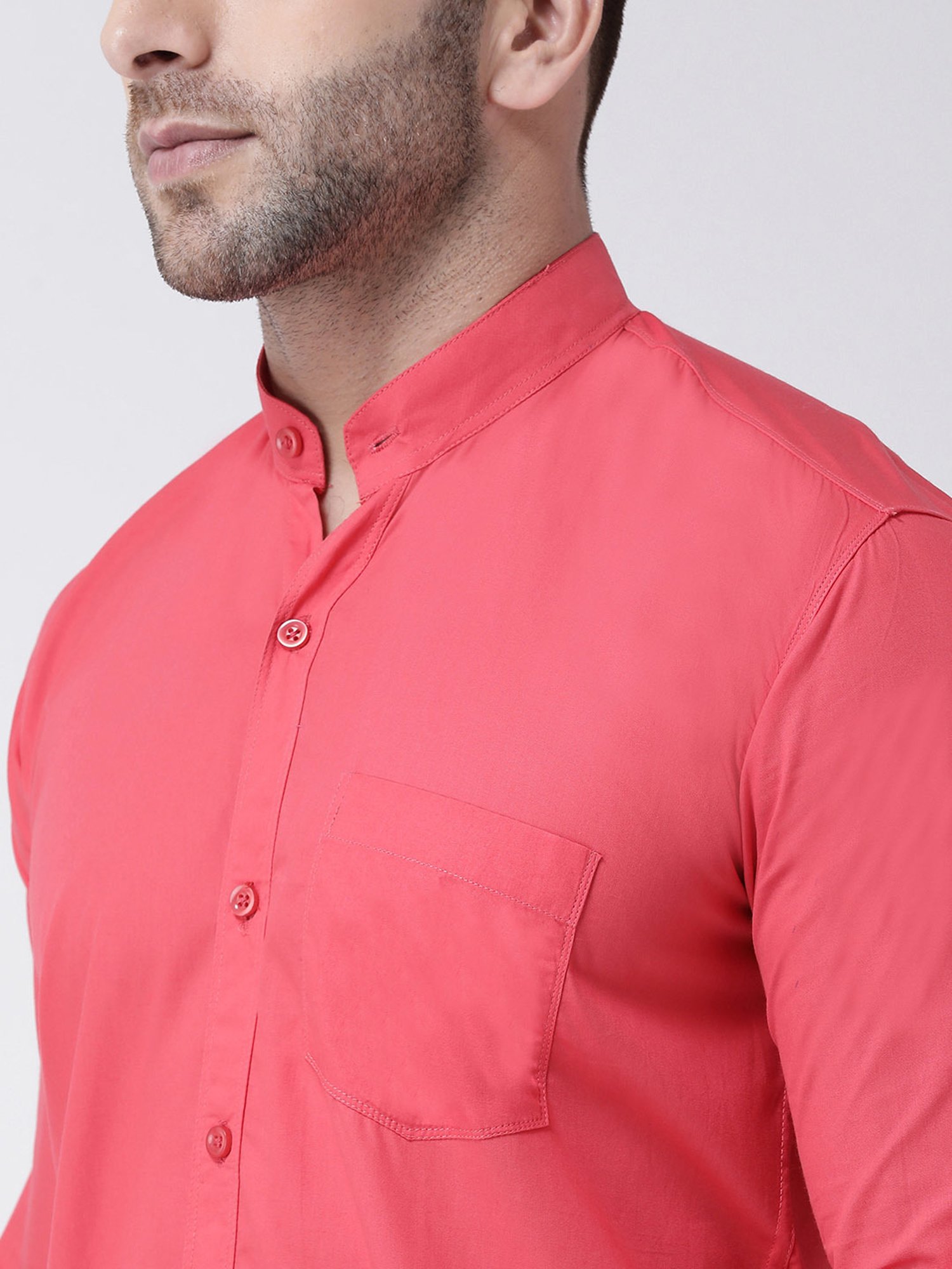 Hangup Plus Red Slim Fit Pure Cotton Shirt