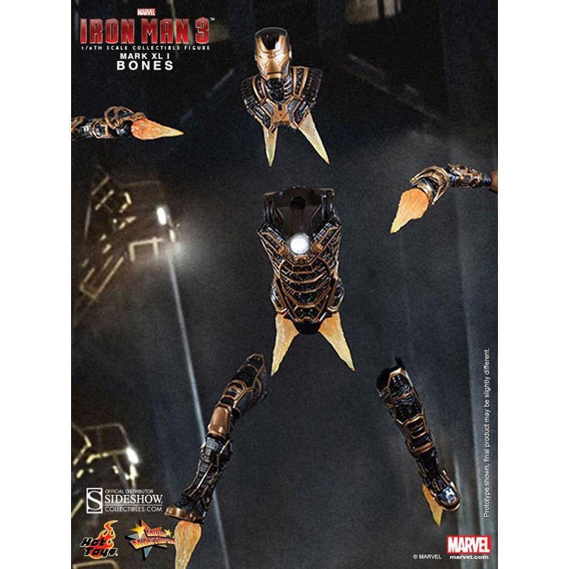 Hot Toys Iron Man 3 Hot Toys 1/6th Scale Action Figure Iron Man Mark 41 "Bones"