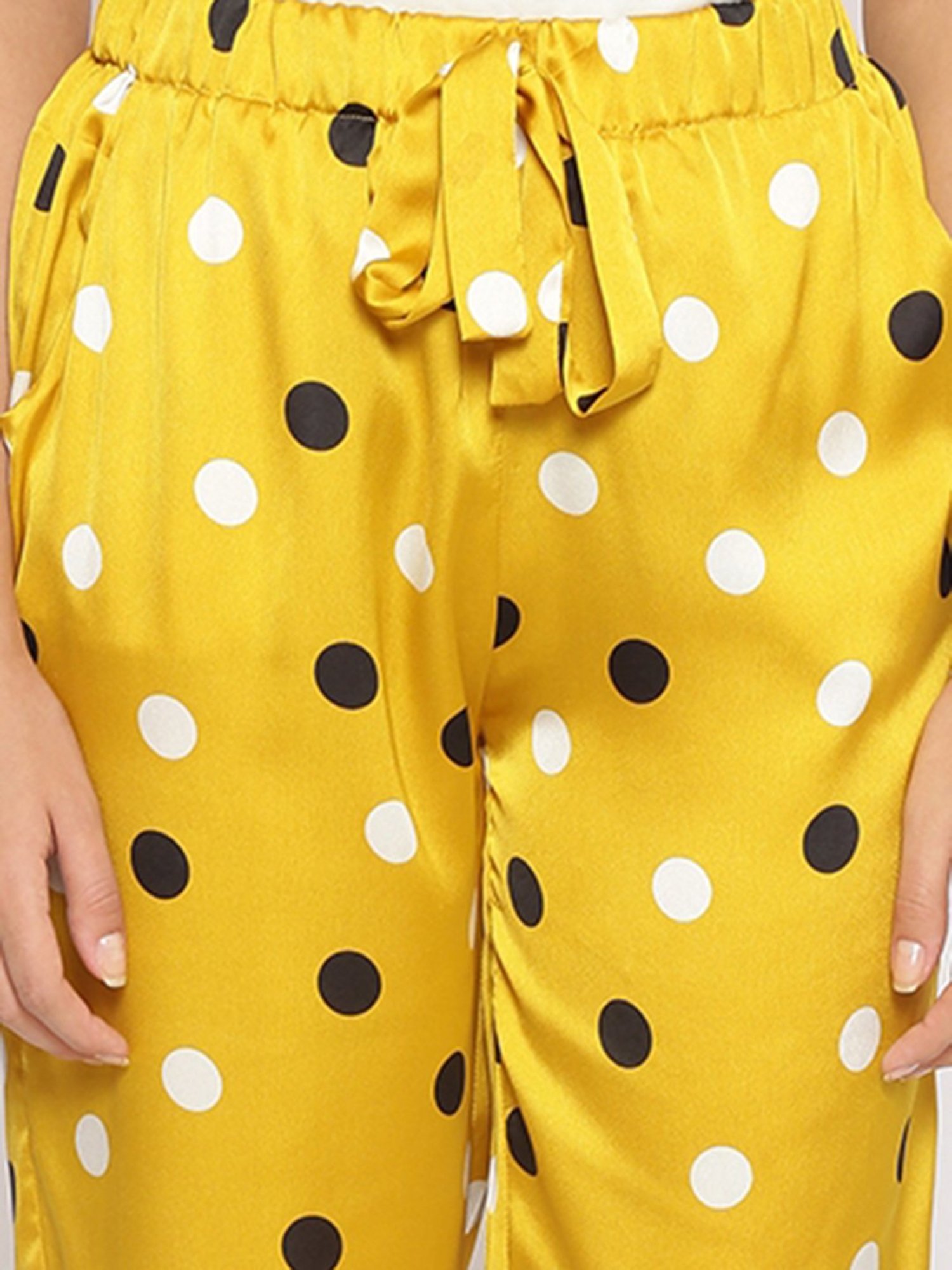 Oxolloxo Multicolor Polka Dot Mid Rise Nightwear Culottes