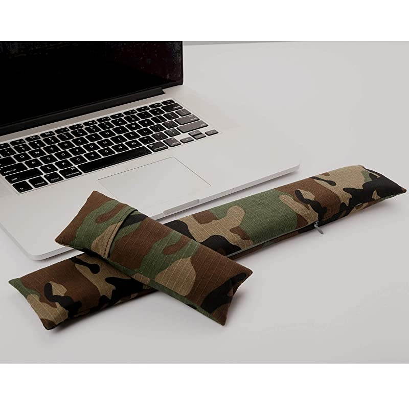 Pad Wrist Support Set Keyboard Wrist Rest Pad Bean Bag with Ergobeads Wrist Pain Relief for Easy Typing Office PC Laptop SkinFriendly Breathable Washable Durable Camouflage