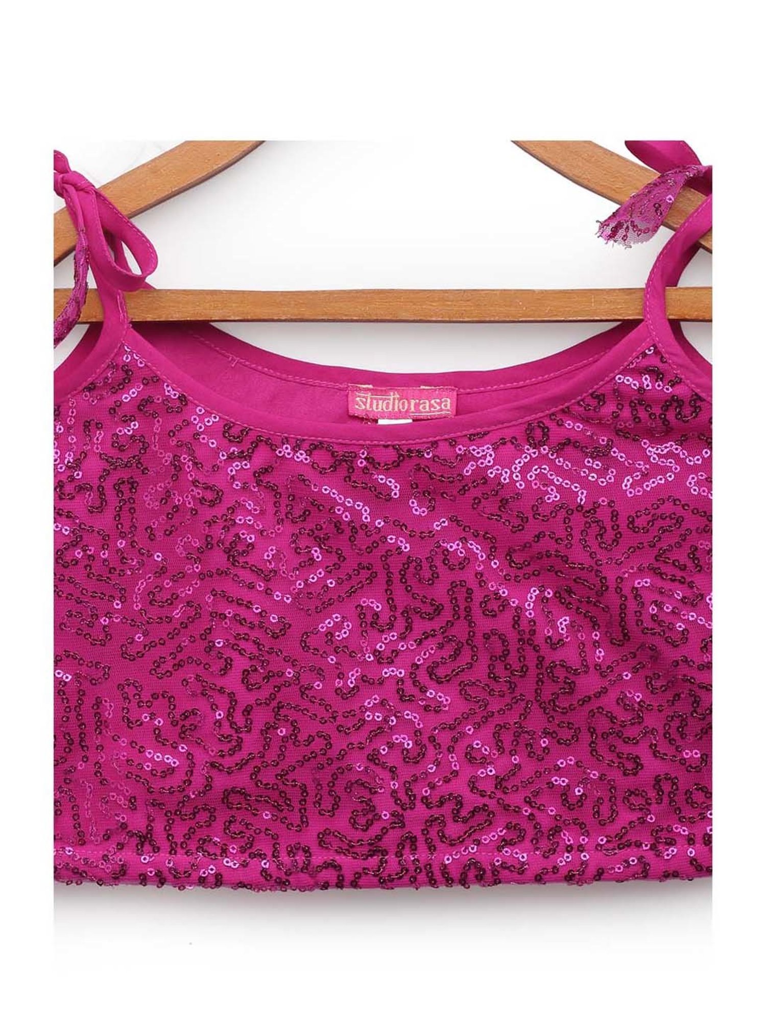 studiorasa Kids Pink Embellished Top