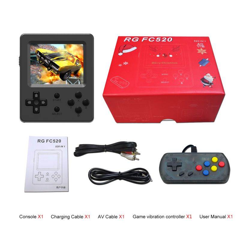 Cross border new RG fc520 retro video game console NES handheld game player double play