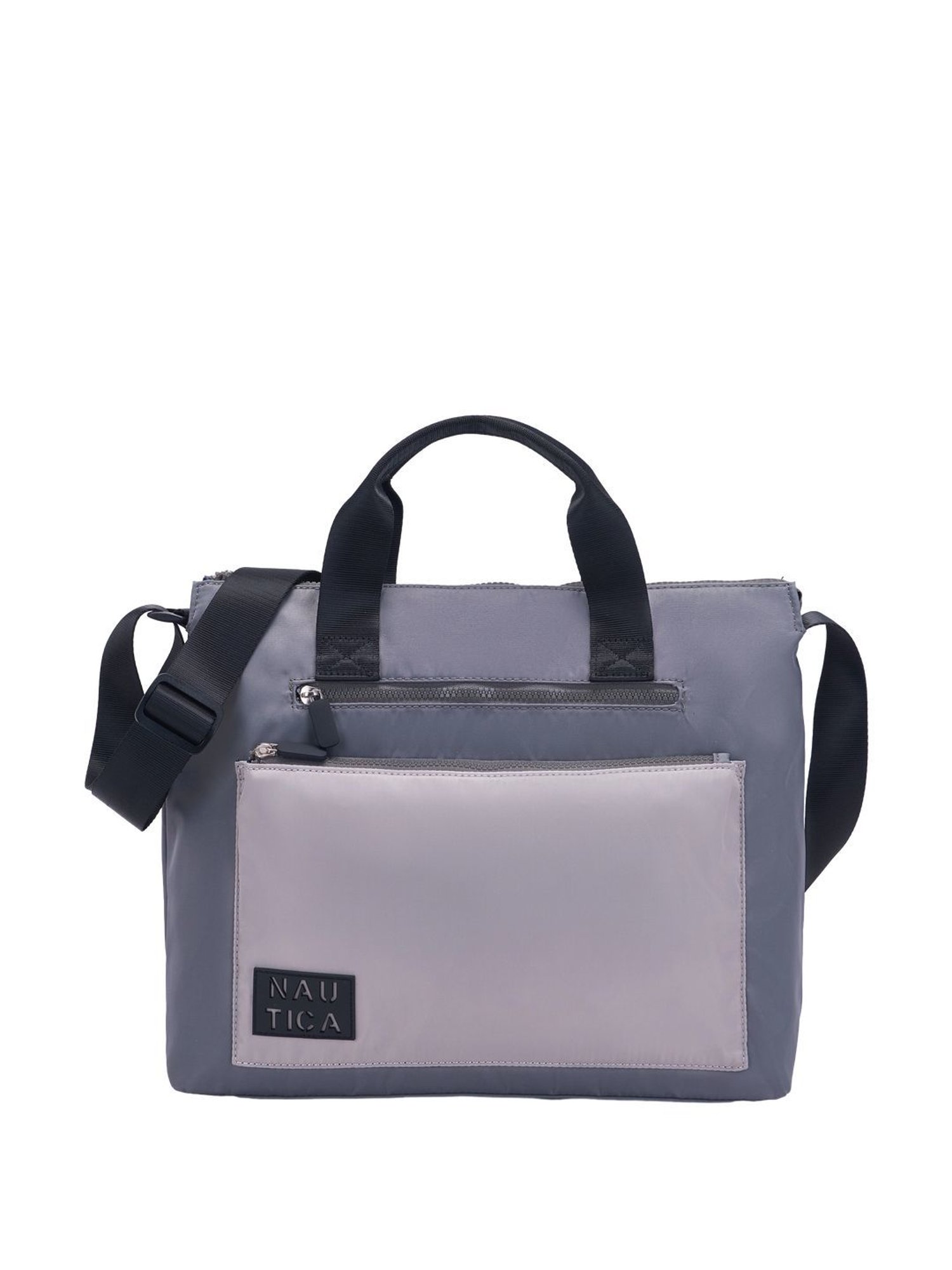 Nautica Grey Solid Medium Handbag
