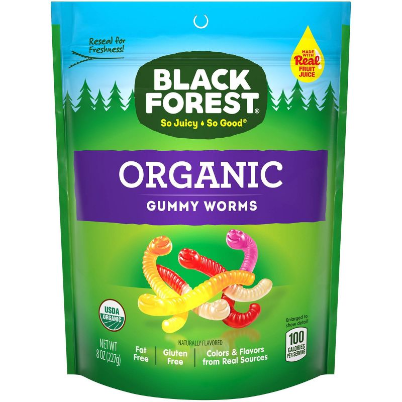 Black Forest Organic Gummy Worms - 8oz