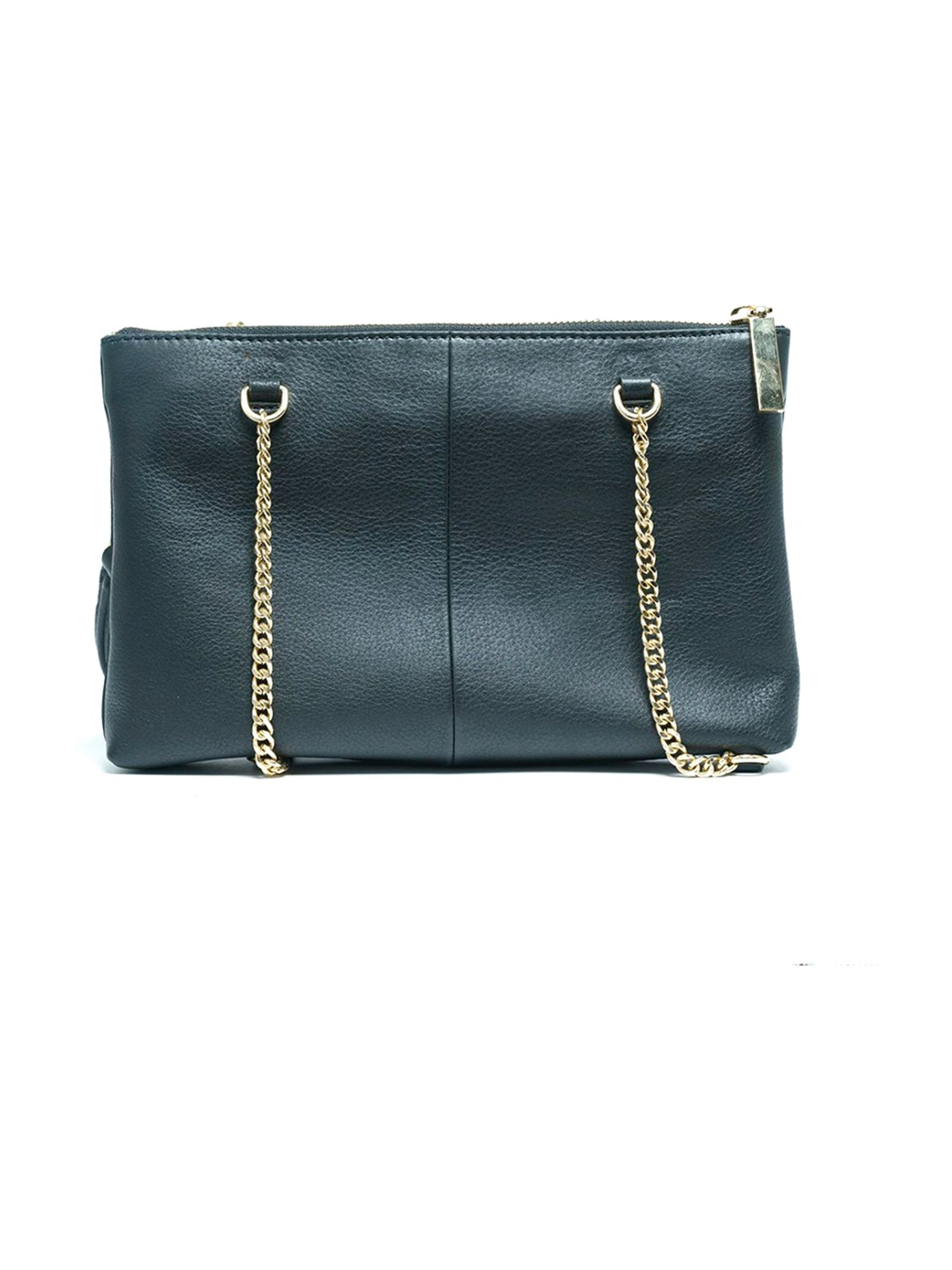 RI2K London Black Leather Small Shoulder Bag