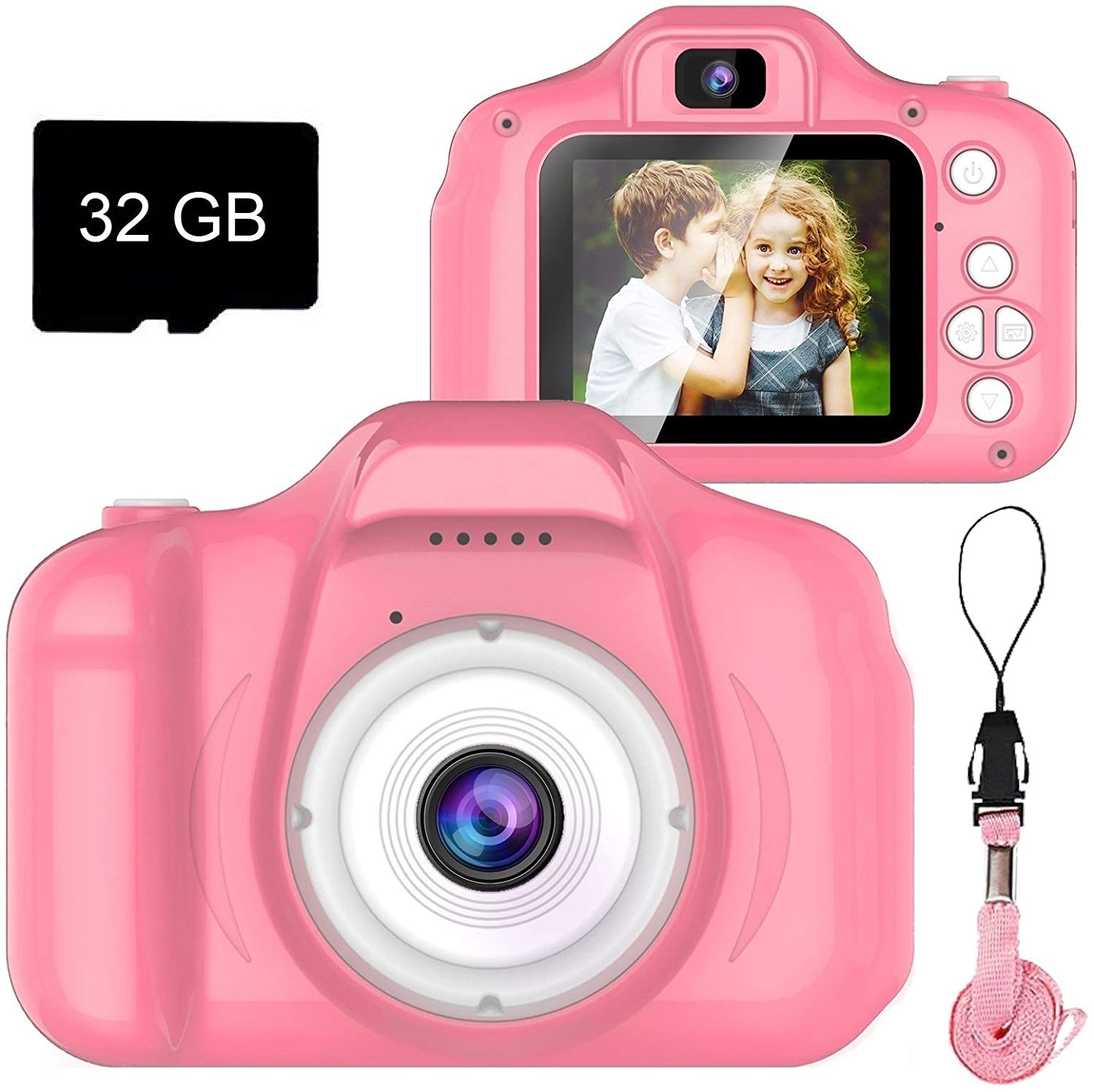 Kids Selfie Camera HD Digital Video Cameras for Toddler Kids Selfie Camera Children Small Cameras Christmas Birthday Gifts for Kids Portable