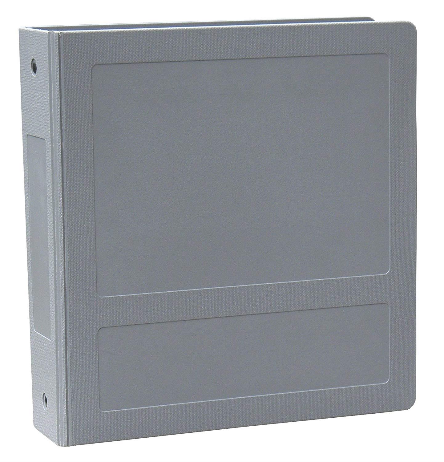 Omnimed 205009-GY-3 Side 3 Ring Open Poly Binder, Gray, 1.5"