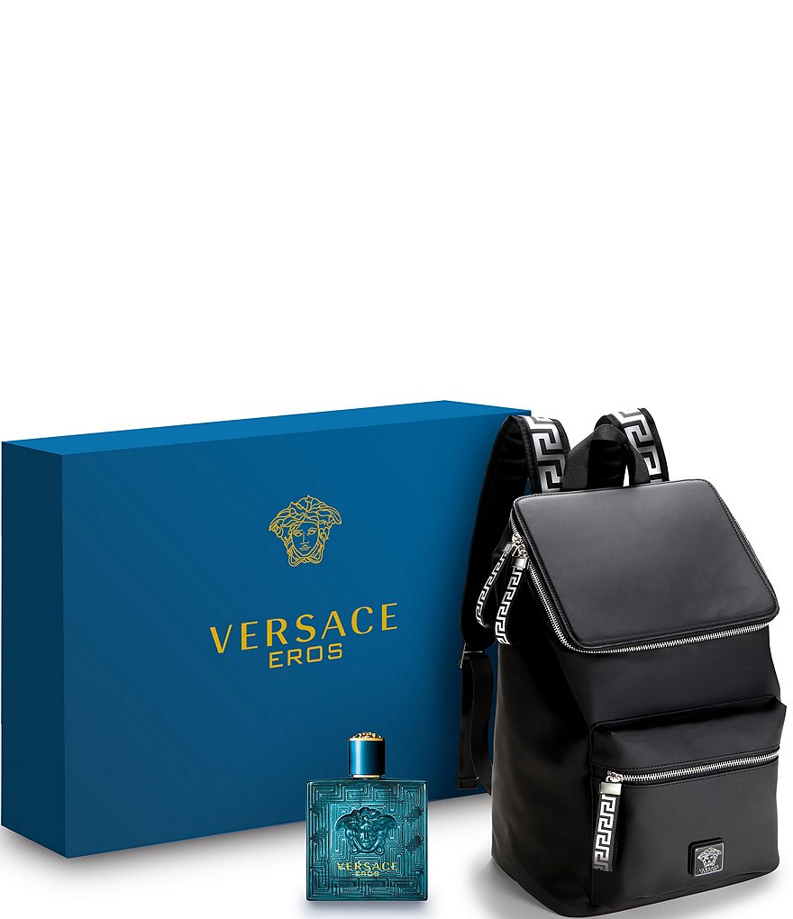 Versace 2 Piece Eros Eau de Toilette Summer Backpack Gift Set