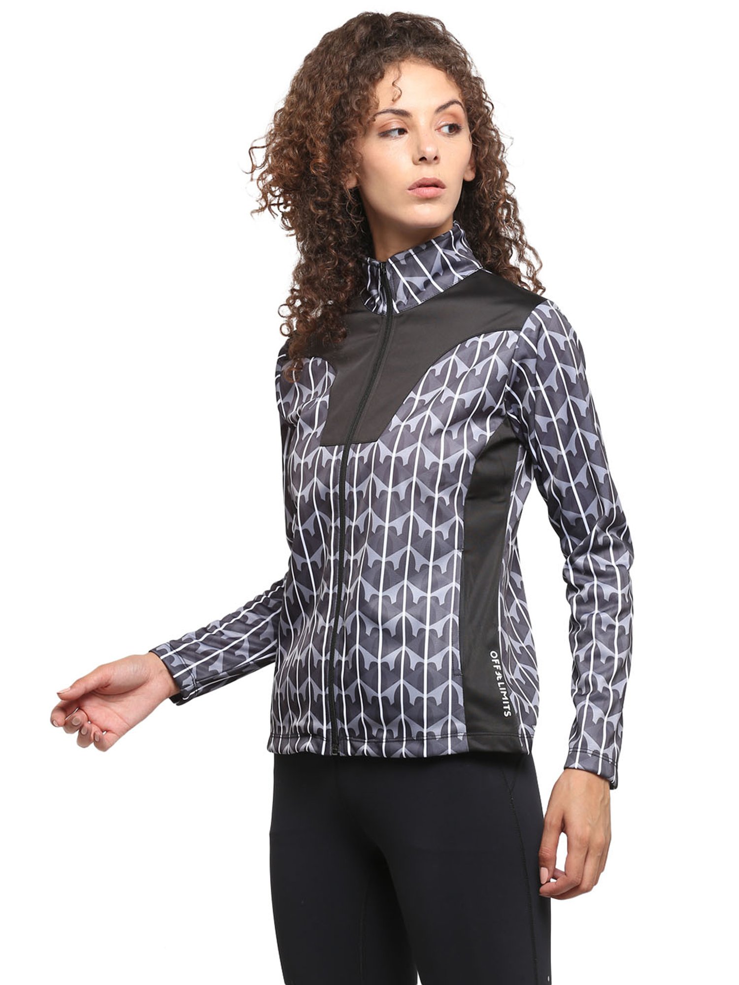 OFF LIMITS Black & Grey Printed Jacket