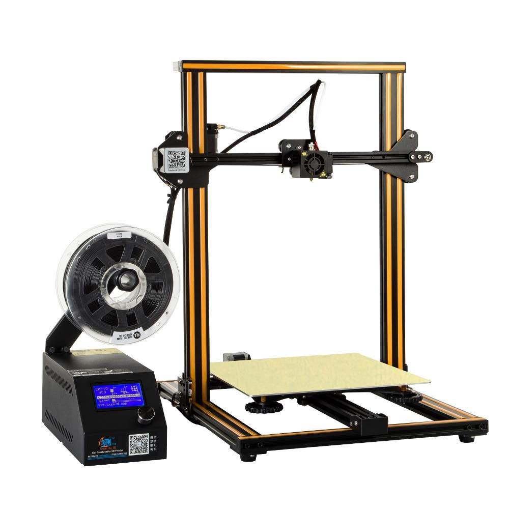Creality 3D CR-10 DIY 3D Printer Kit 300*300*400mm Printing Size 1.75mm 0.4mm Nozzle