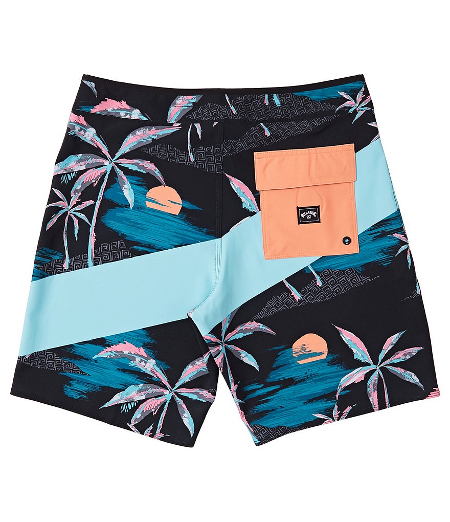 Billabong T Street Airlite Performance 19#double; Outseam Tropical Print Board Shorts