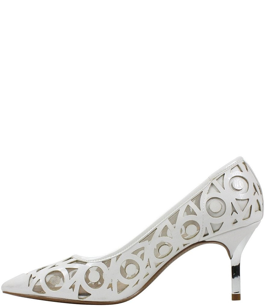 J. Renee Jameena Patent Laser Cut Pumps