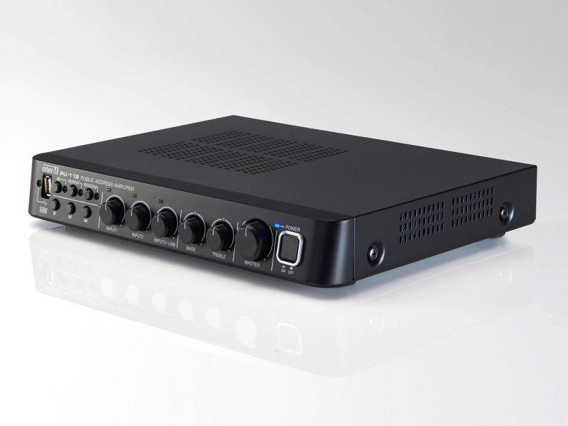 Inter-M PU-112 120W Compact Mixing Public Adress Amplifier with Line/Mic/RCA Input
