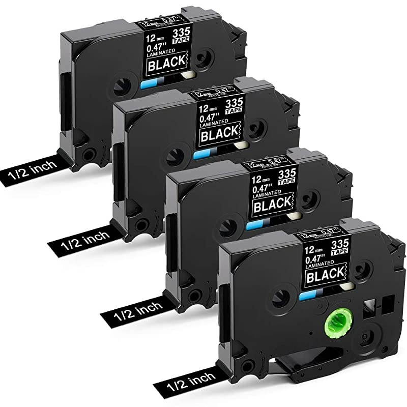 Compatible Label Tapes Replacement for Brother p Touch Label Maker (Orange, 18mm)
