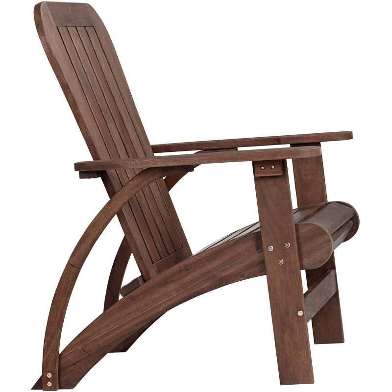 Teal Island Designs Dylan 28 1/2" Wide Acacia Dark Wood Outdoor Adirondack Chair