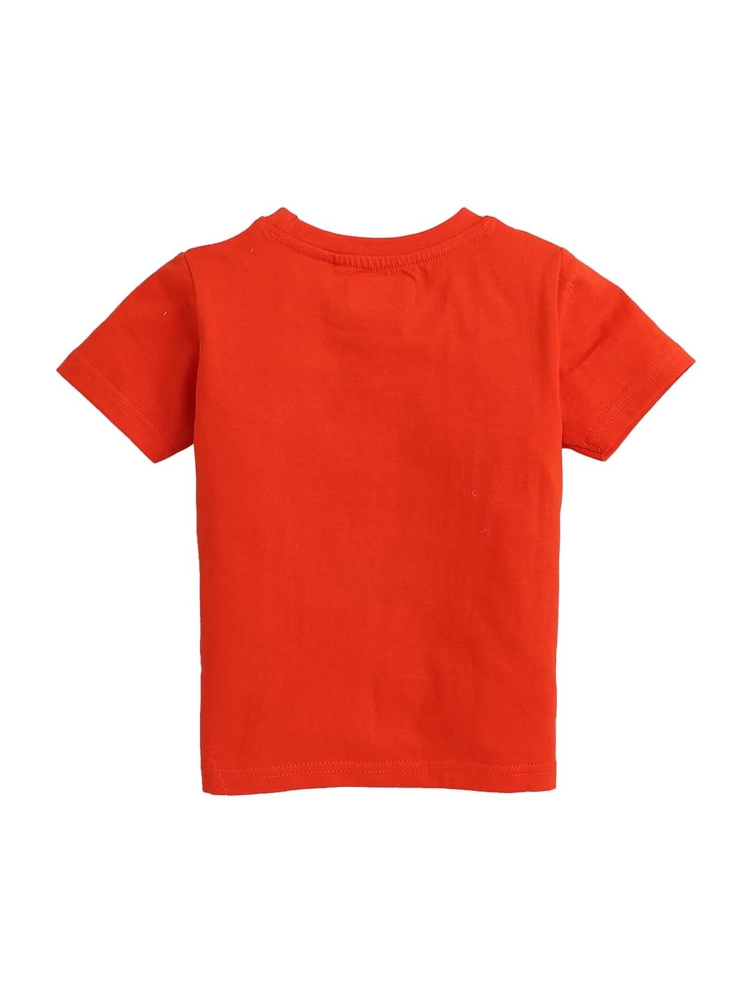 Bumzee Kids Green & Red Printed T-Shirt (Pack of 2)