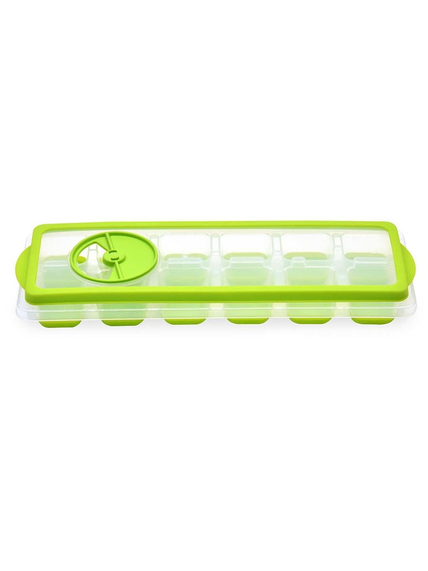 @home Nilkamal Green Polypropylene Ice Cube Tray With Lid