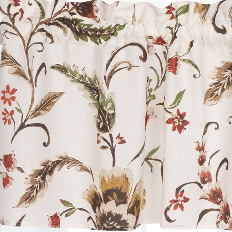 C&F Home Autumn Bloom Cotton Valance Window Treatment Set of 2