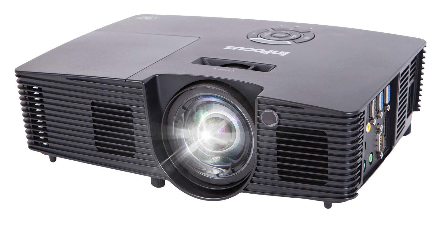InFocus IN112XA Projector, DLP SVGA 3800 Lumens 3D Ready 2HDMI with Speakers