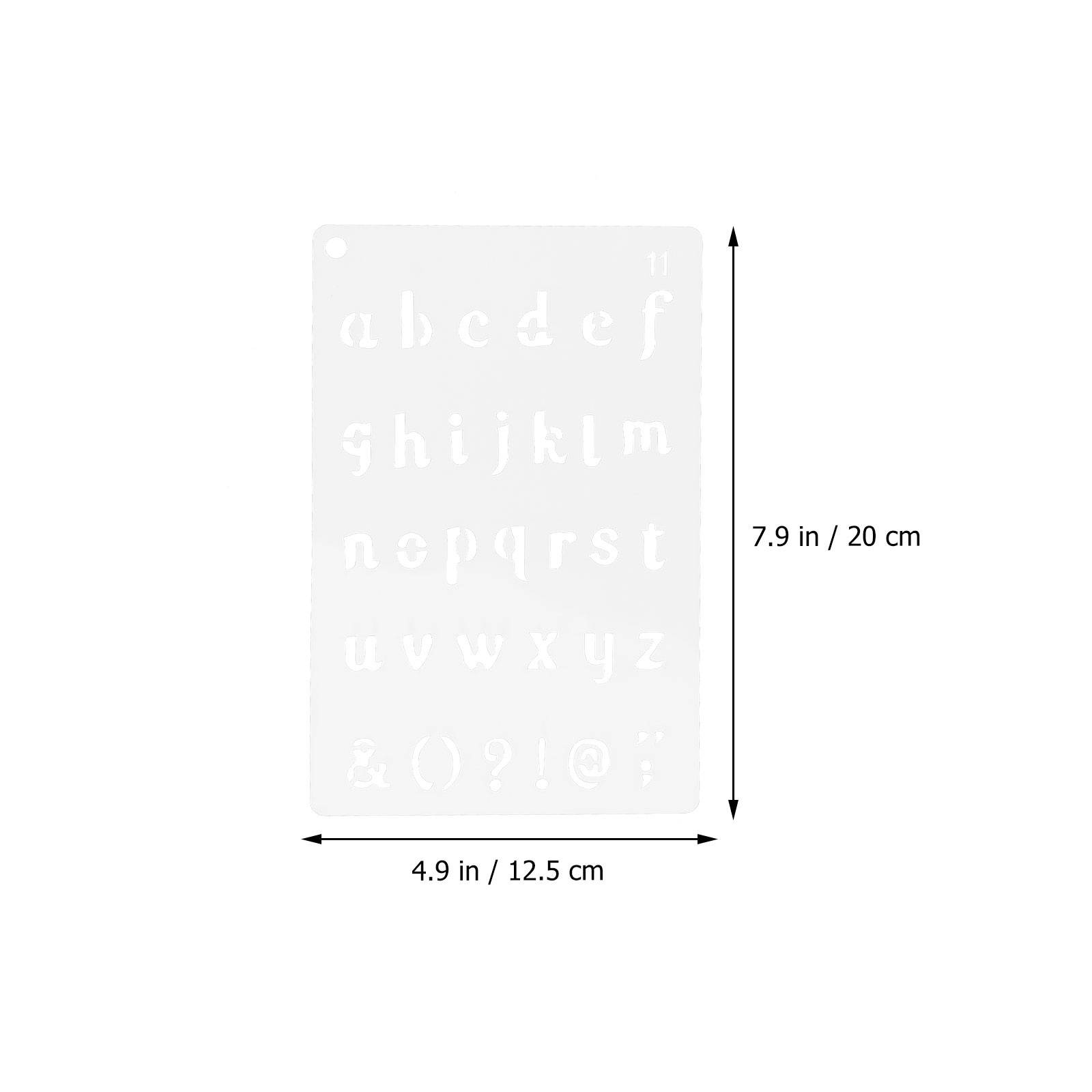 12pcs Chic Creative Alphabet Number Stencils DIY Drawing Template Painting Templates