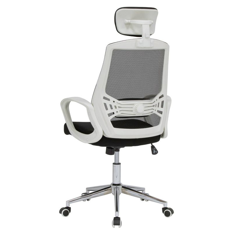 High Back Mesh Managers Chair White/Black - Calico Designs