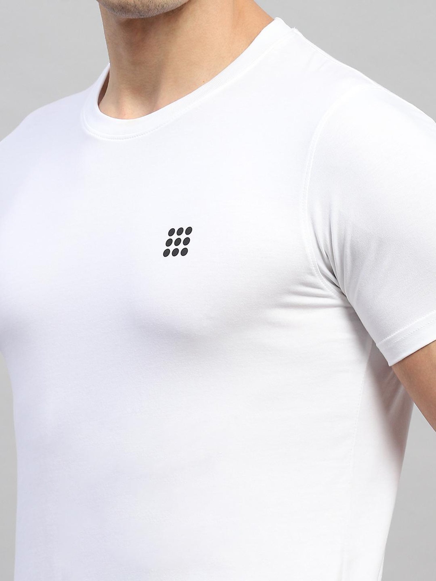 Rock.it White Cotton Regular Fit T-Shirt