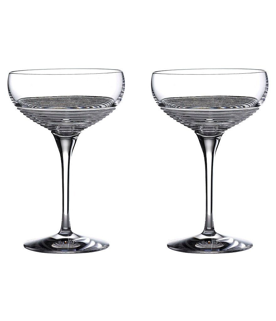 Waterford Crystal Mixology Circon Large Coupe Glasses, Set of 2
