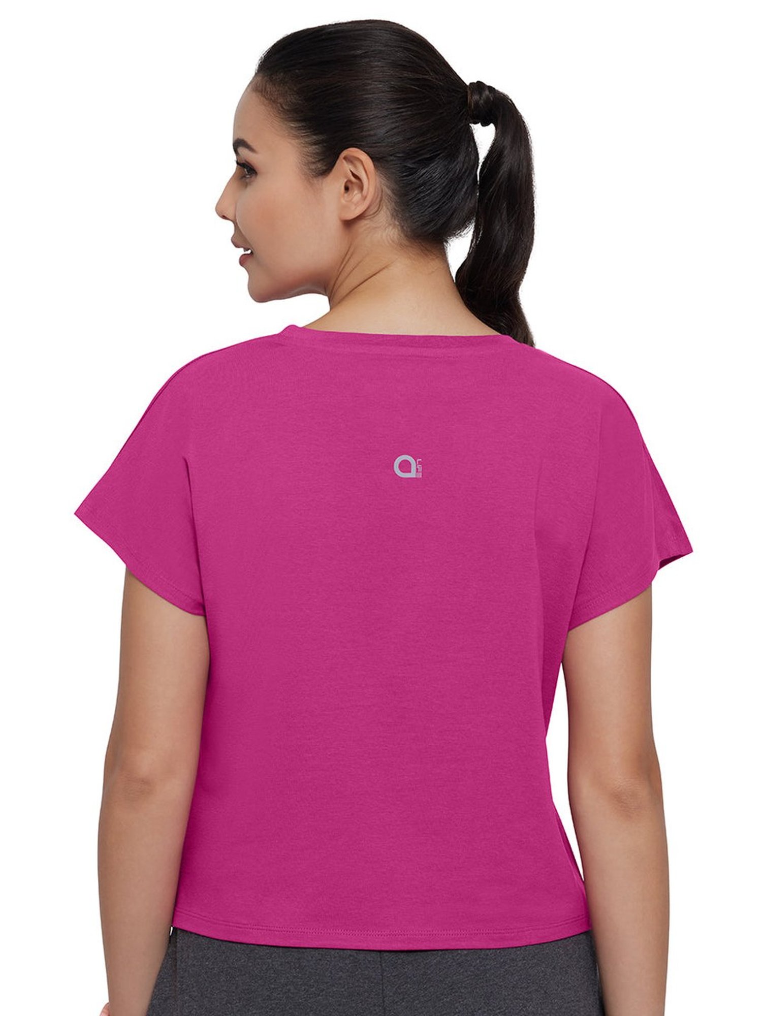 Amante Pink Cotton Sports T-Shirt
