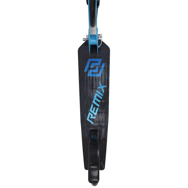 Huffy Remix Folding Inline Scooter with Oversized 200mm Wheels for Kids Ages 8 and Over, Lightweight and Durable Design, Blue