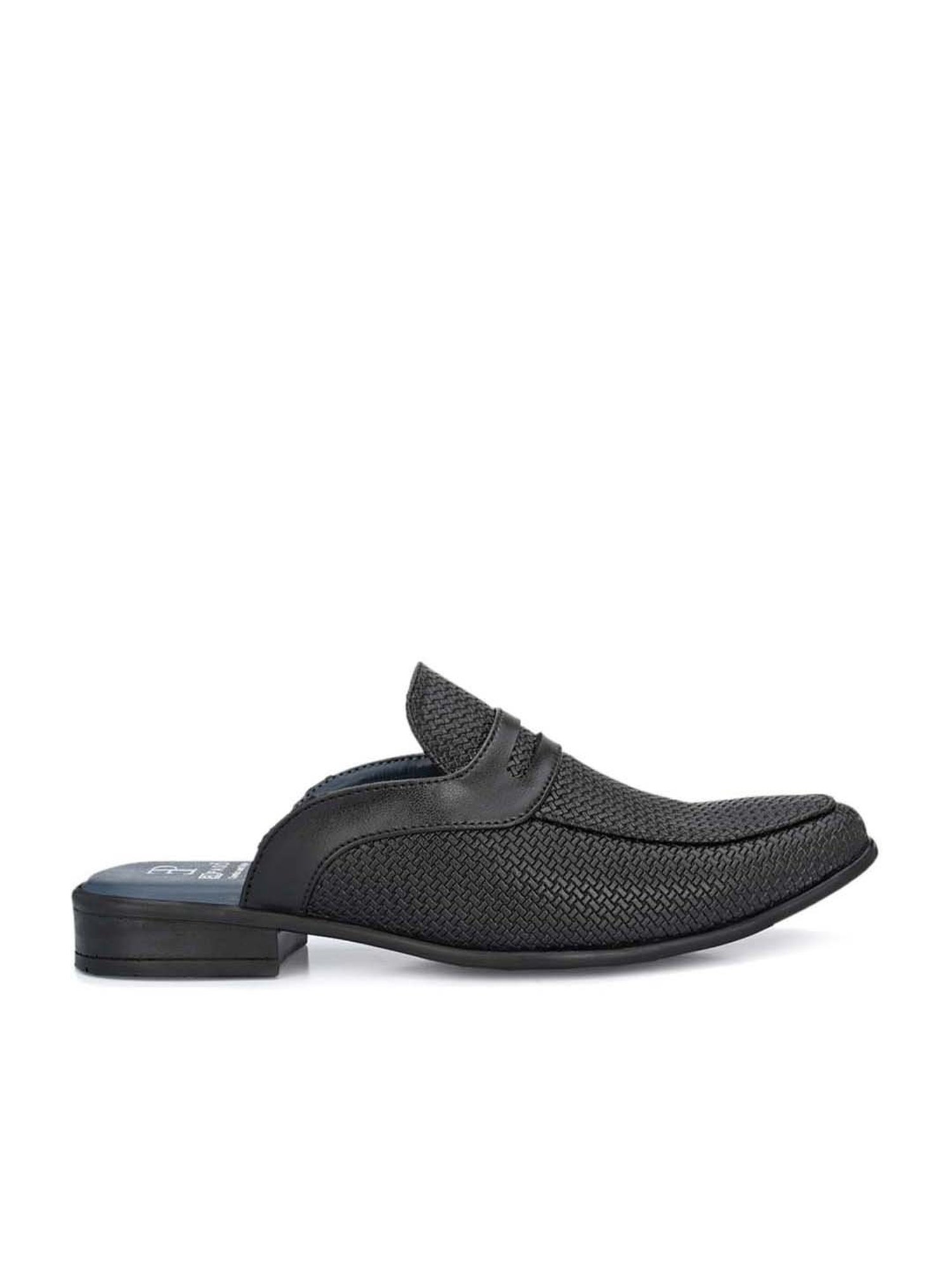 El Paso Men's Black Mule Shoes