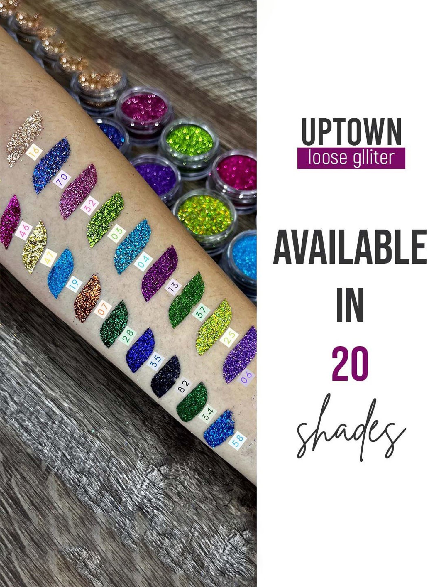 C2P PROFESSIONAL MAKEUP Uptown Loose Glitter Juicy Lime 21 - 3 gm