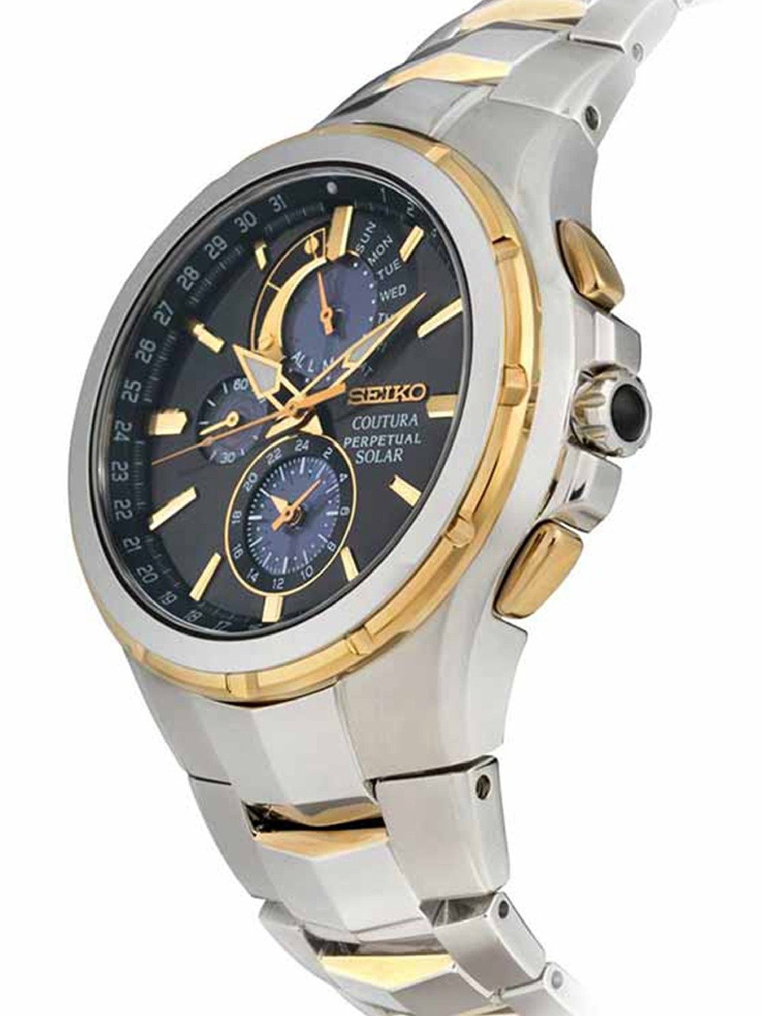 Seiko Analog White Dial Men's Watch - SSC376P9