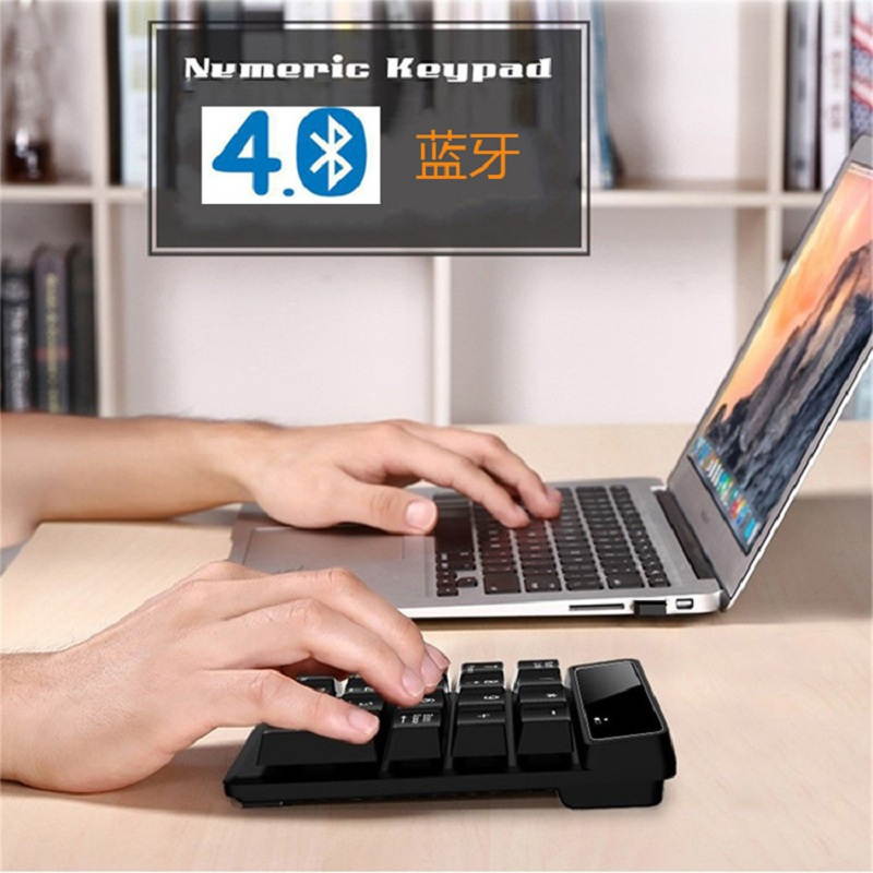 19 Keys Bluetooth Numeric Keypad Mini Numpad Keyboard Wireless Desktop For Windows XP 7 8 10 Laptop Tablet
