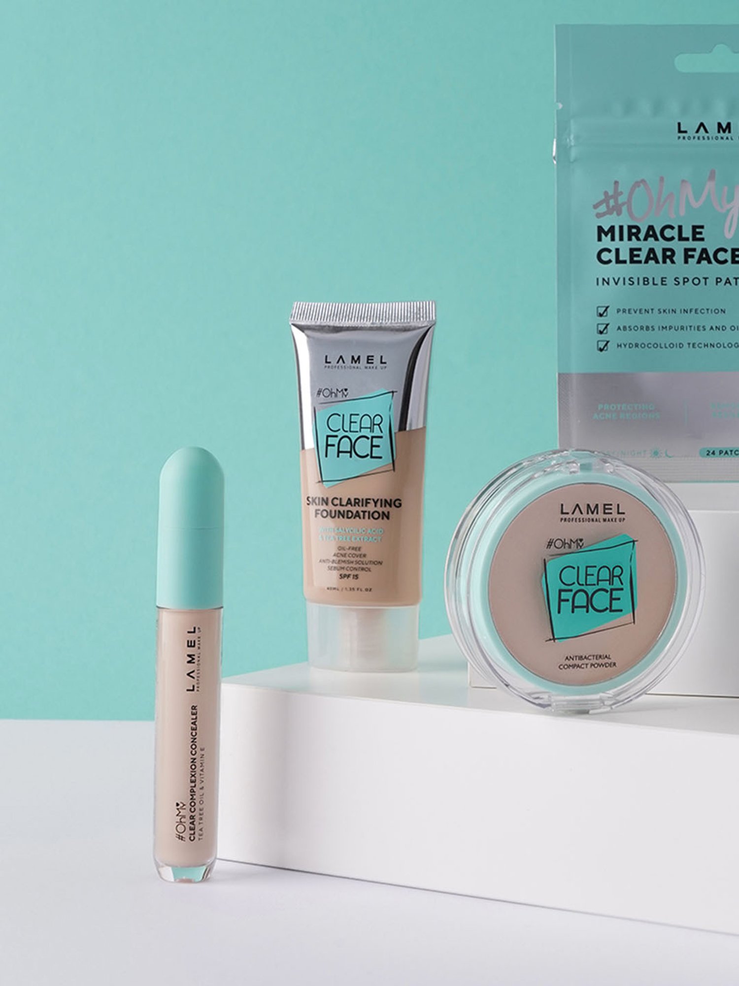 Lamel Oh my Clear Face Foundation SPF 15 402 Deep Beige - 40 ml