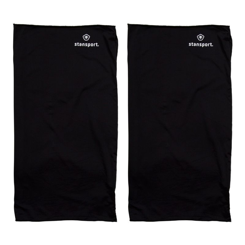 Stansport Microfiber Neck Gaiter  - Black - 2 Pack