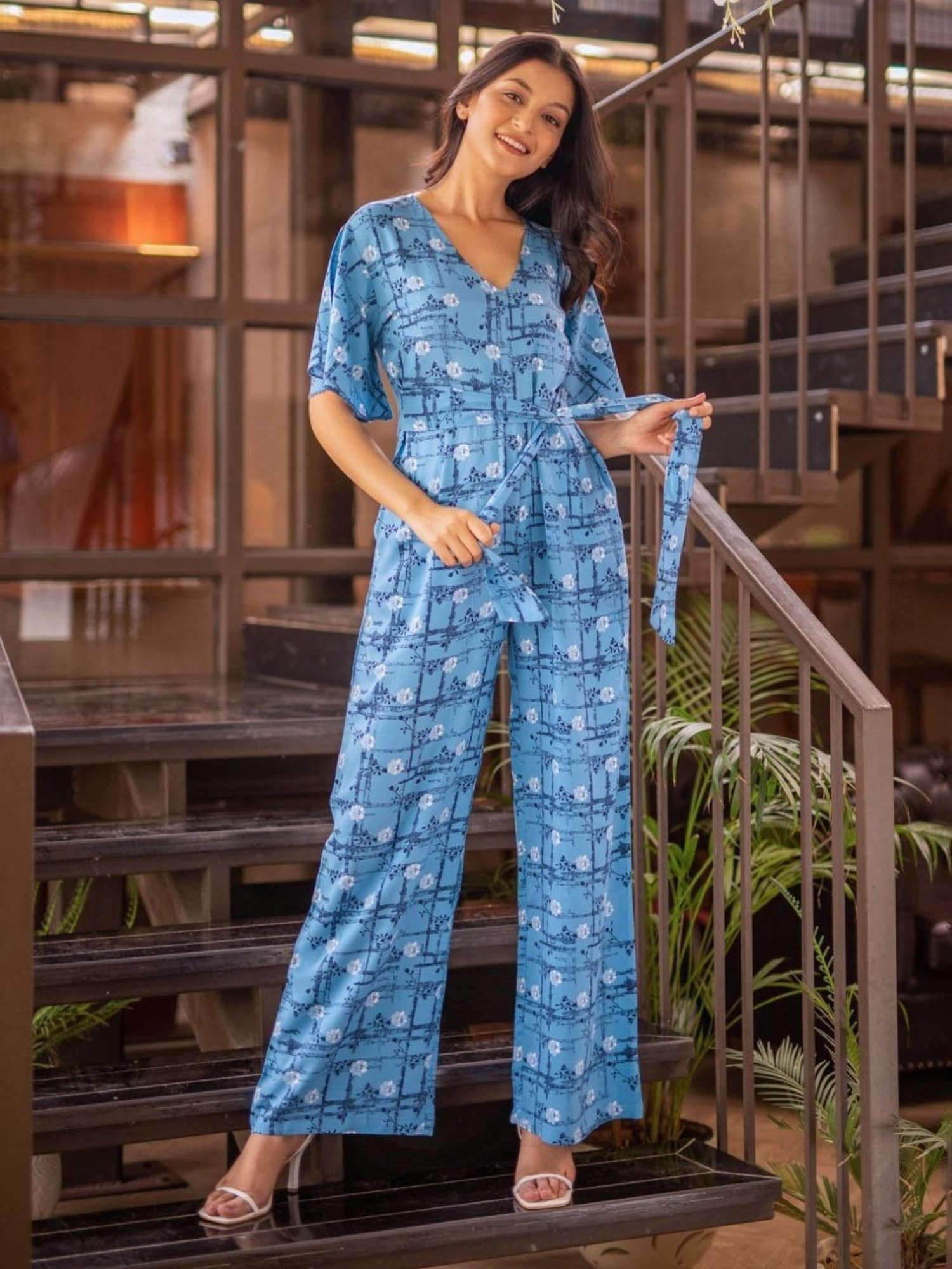 BInfinite Blue Asymmetric Shirt