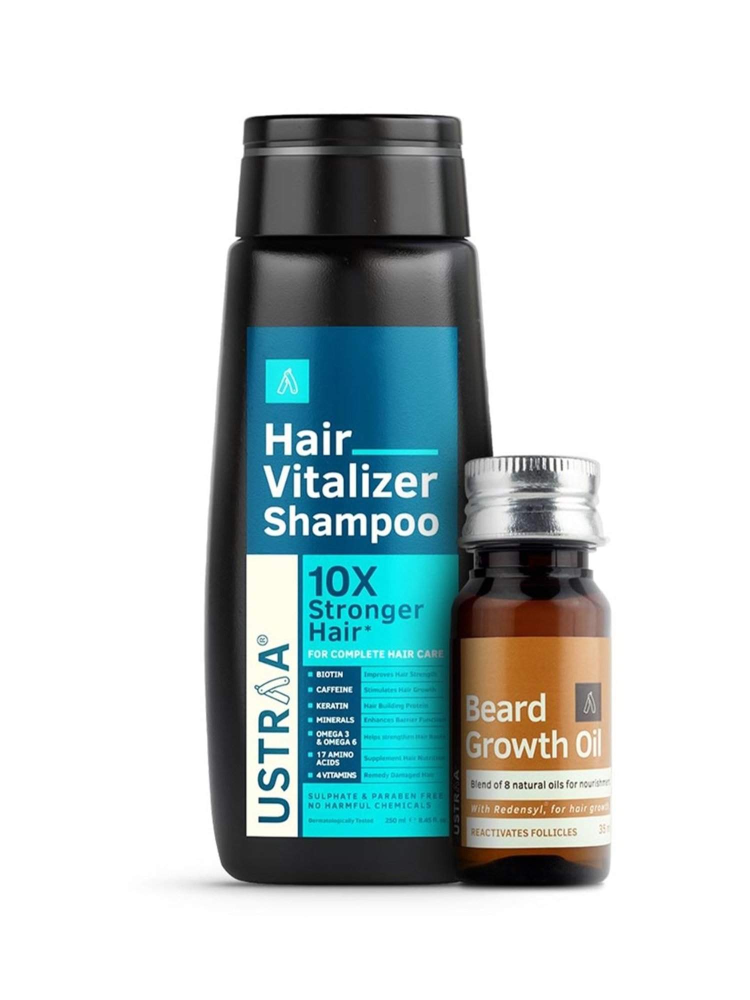 Ustraa Hair Vitalizer Shampoo & Beard Growth Oil