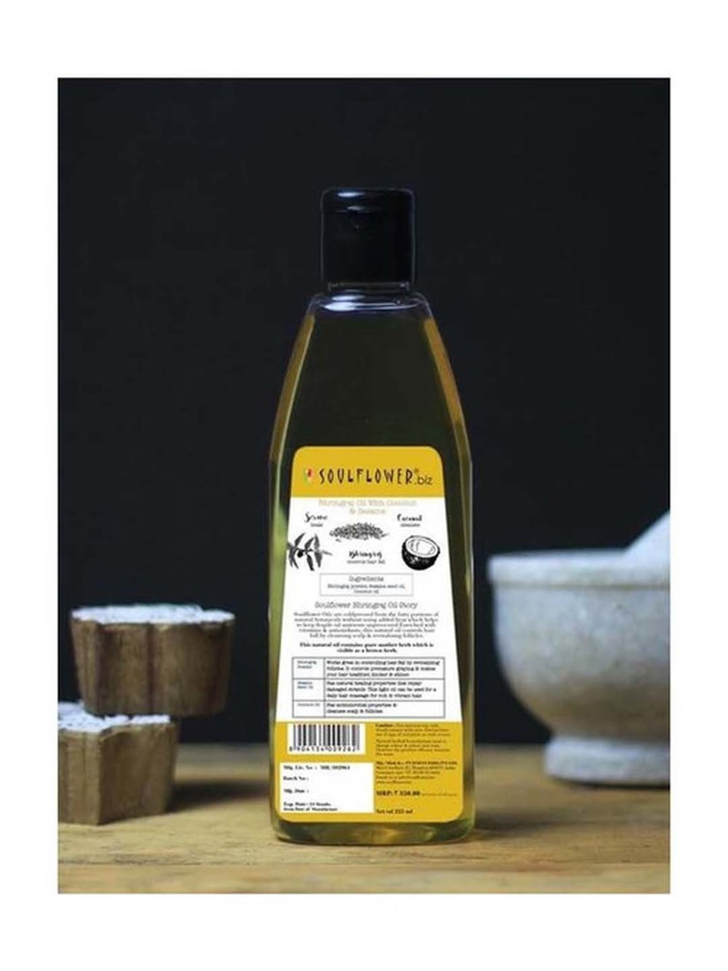 Soulflower Coldpressed Bhringraj Hair Oil - 225 ml