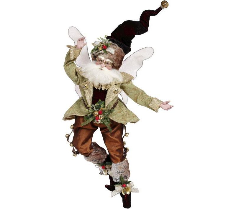 Mark Roberts Products 19" Collectible Jingles Christmas Fairy Large - Green/Brown