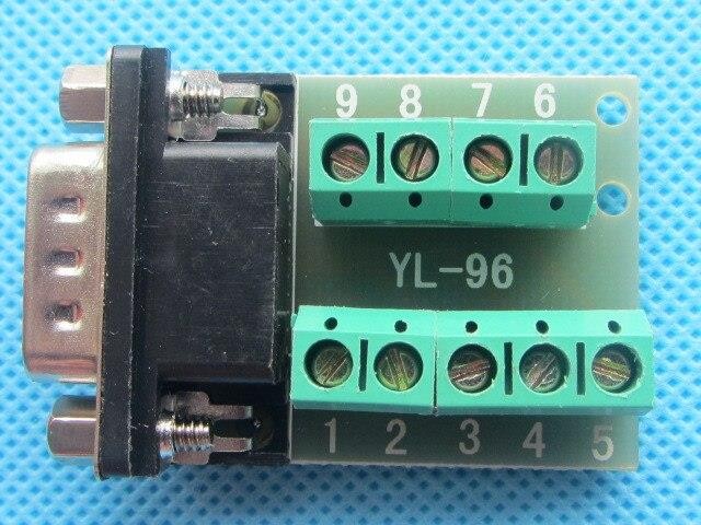 RS232 Terminal DB9 Connector Male Adapter Signals Terminal Module