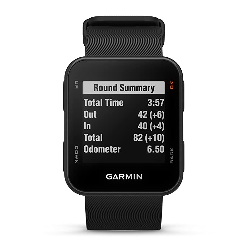 Garmin Approach S10 Black Golf GPS Watch Power Bundle | Includes HD Screen Protectors  Portable Charger | 40000 PreLoaded Worldwide Courses Simple Golf GPS Watch