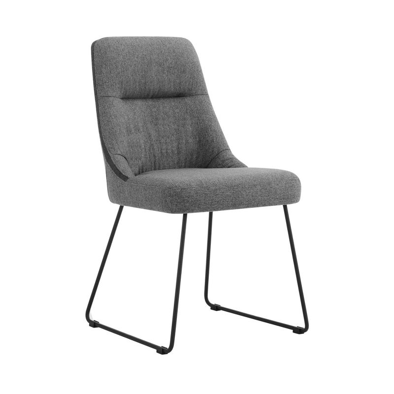 5pc Andes and Quartz Rectangular Dining Set Gray - Armen Living