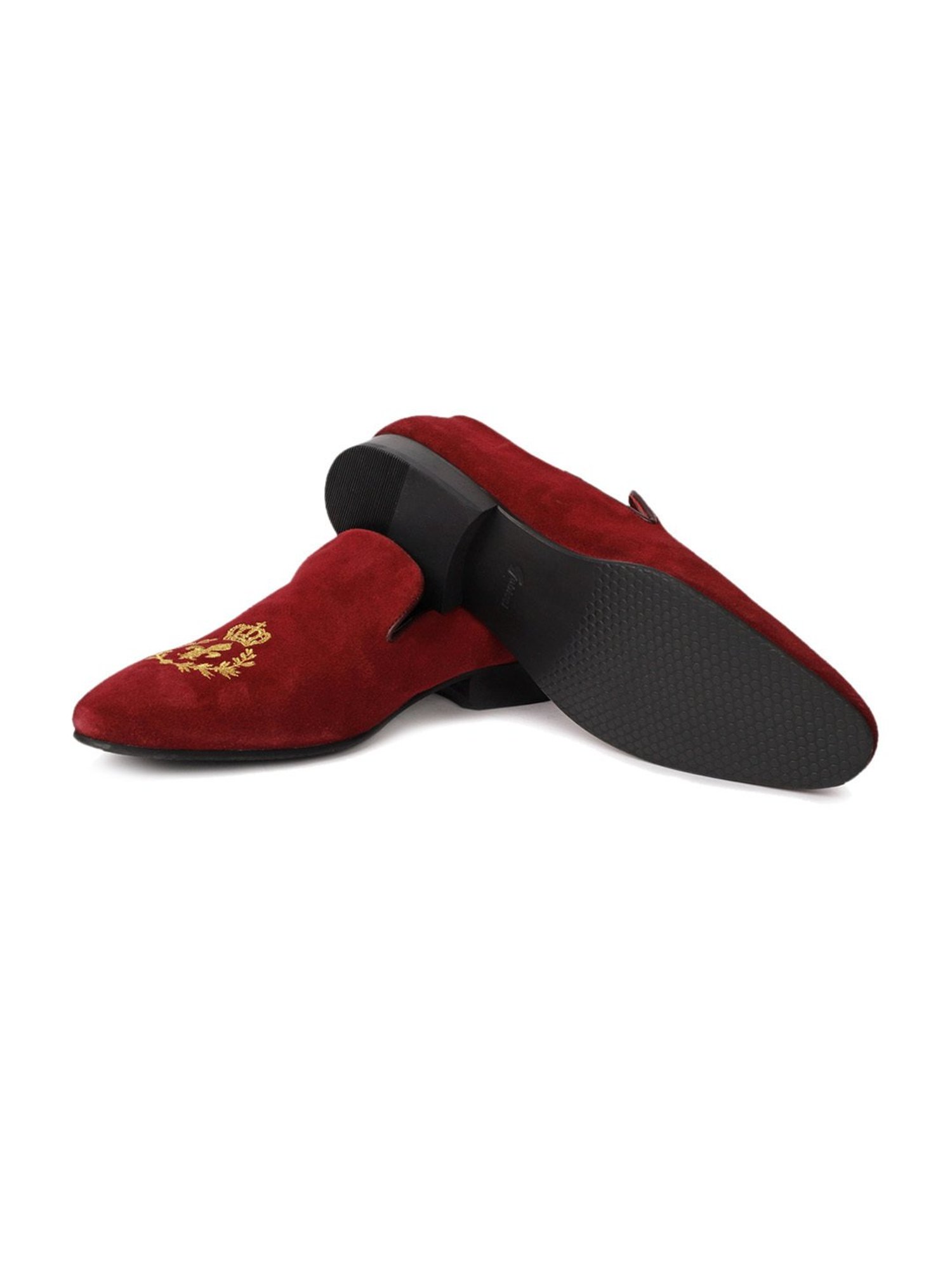 Gabicci Men's Eagle Maroon Loafers