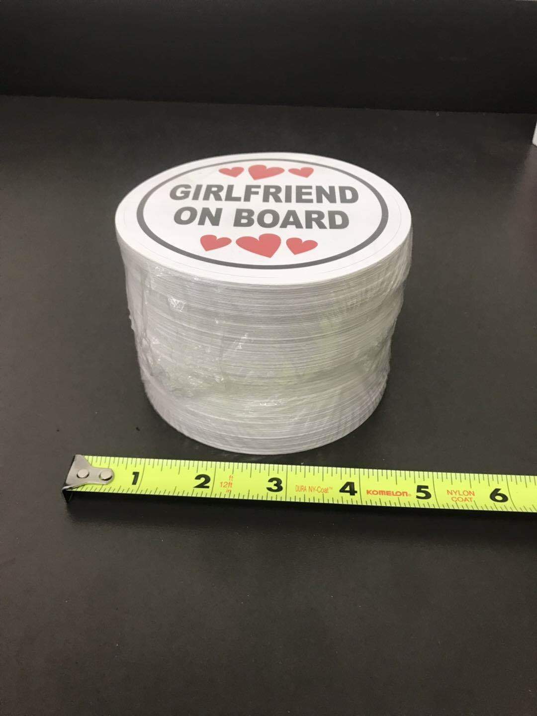 Bumper Sticker Girlfriend On Board Car Window Bumper Vinyl