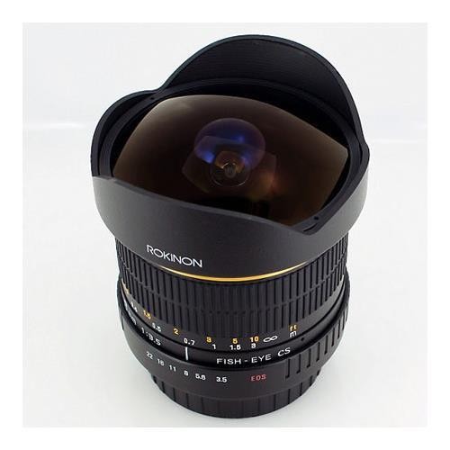 Rokinon FE8MC 8mm f/3.5 Aspherical Fisheye Lens for Canon DSLR Cameras Black
