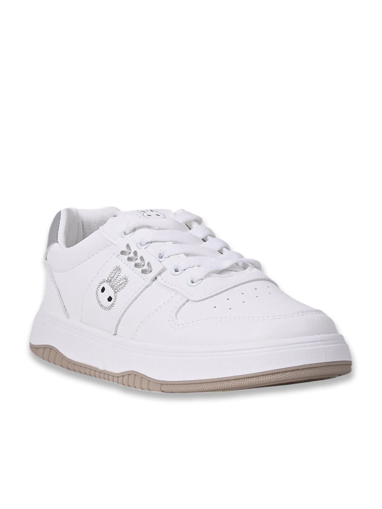 Jove Women's White & Grey Sneakers