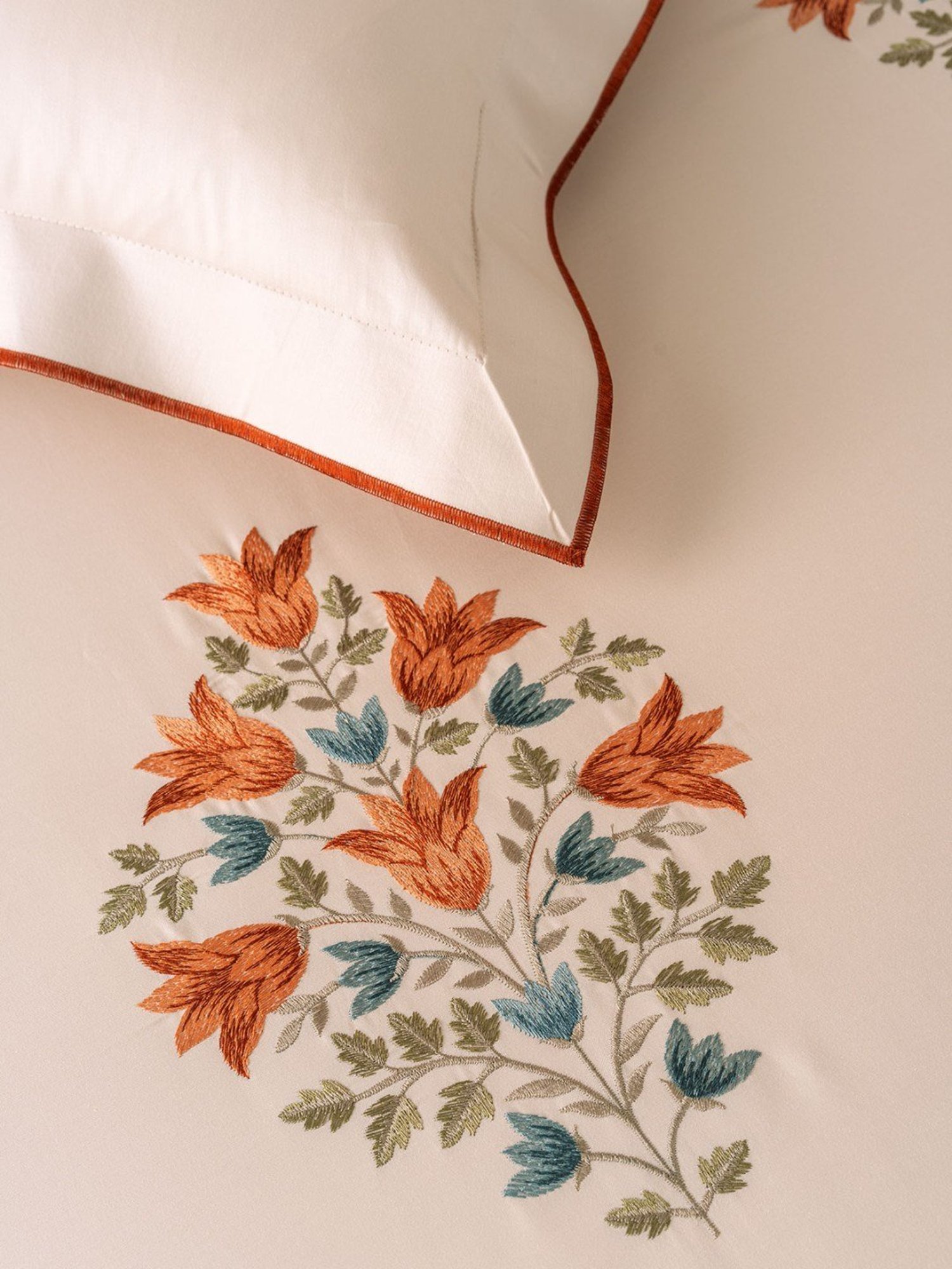 DDECOR Live beautiful Motif Wheat Pink 210 TC Cotton King Bed Sheet with 2 Pillow Covers