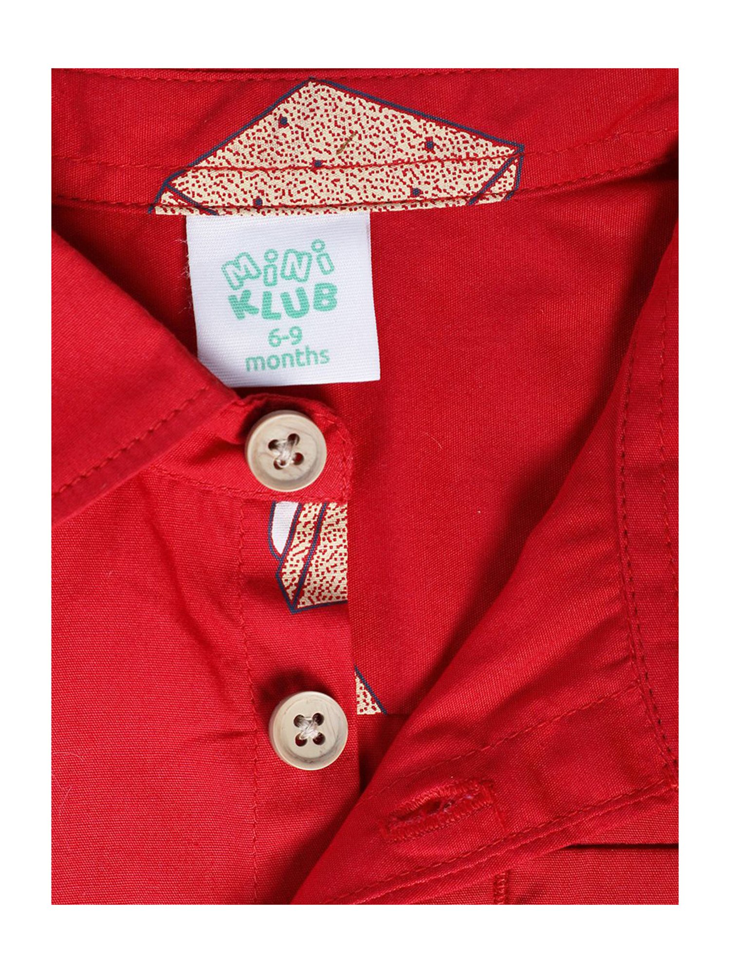 Pantaloons Baby White Cotton Printed Shirt